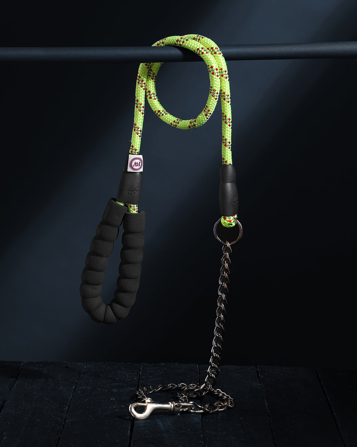 Chain Rope Leash - Neon Volt