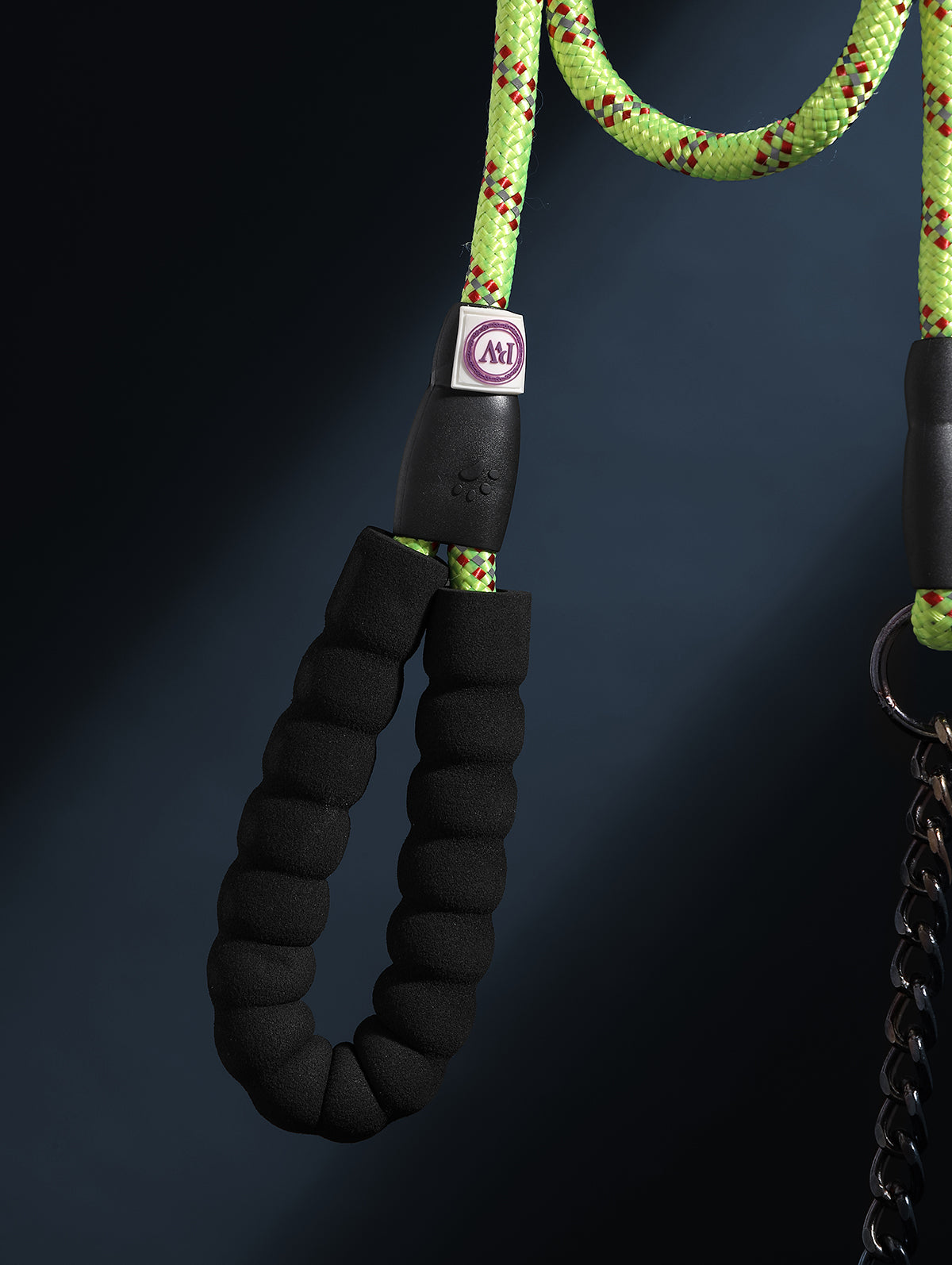 Chain Rope Leash - Neon Volt
