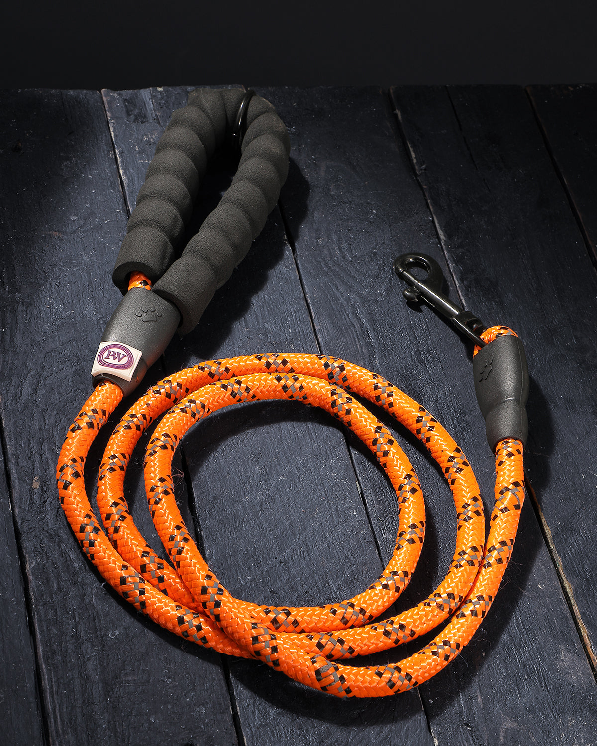Rope Leash – Ember Orange