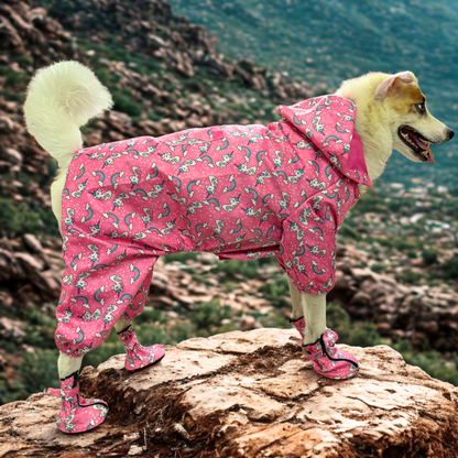 Full-Body Raincoat - Unicorn Pink